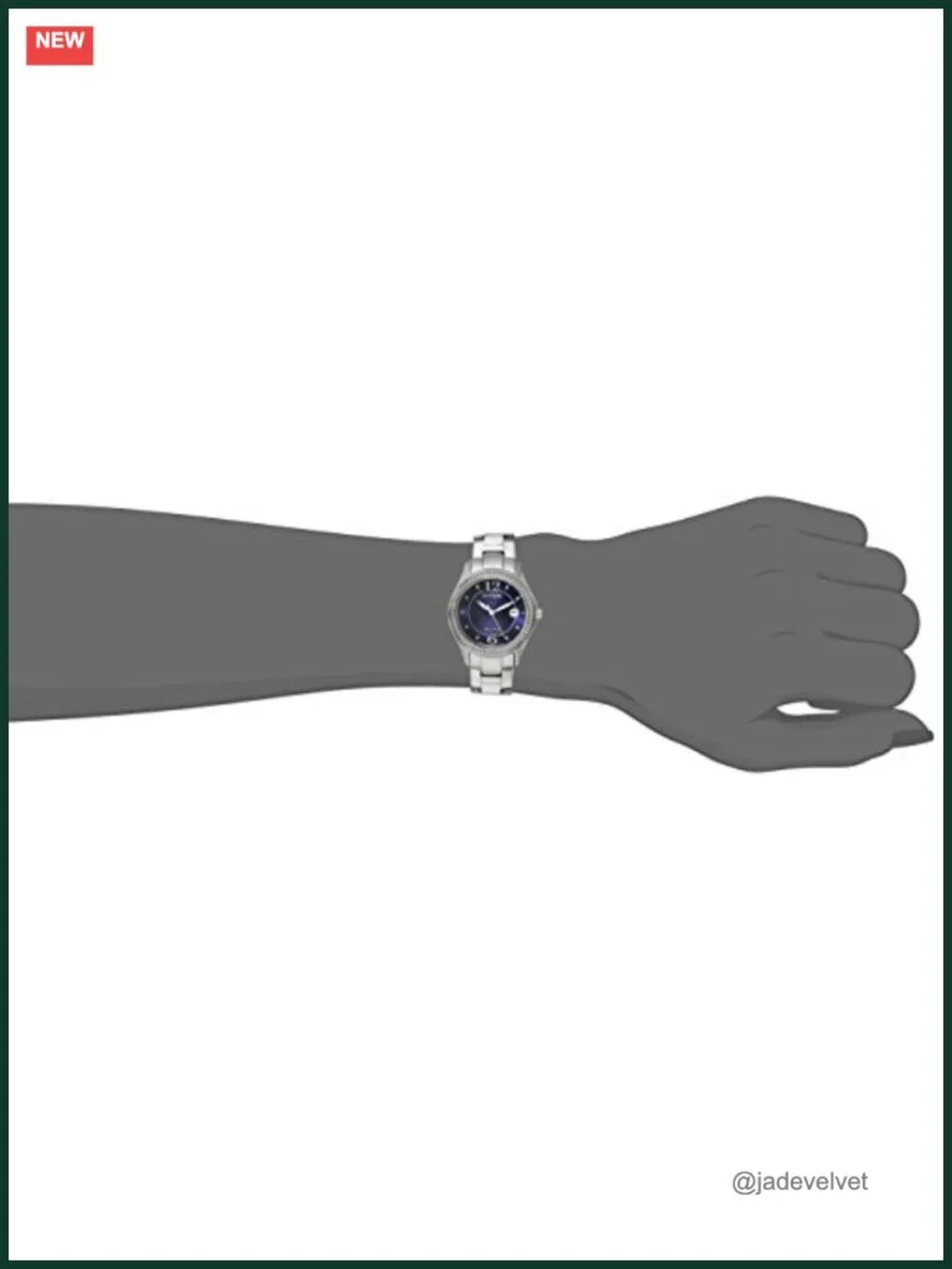 Eco-Drive Dress Watch, Stainless Steel, Crystal Accents, 50m Water Resistant